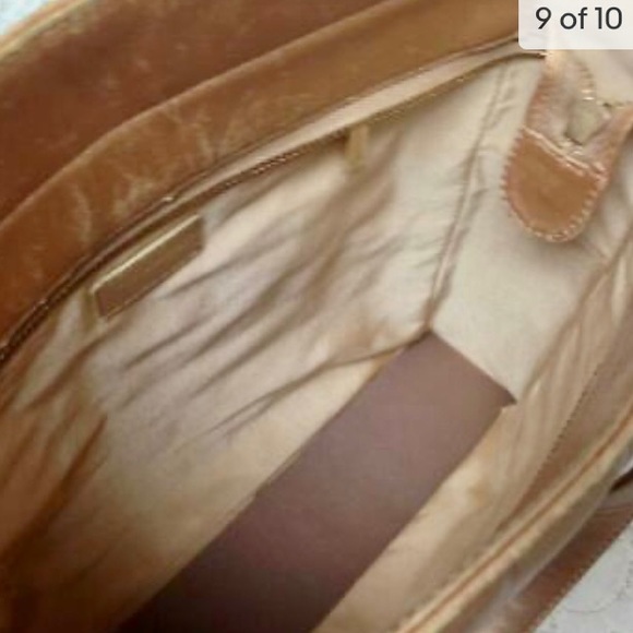 Authentic Chanel Gold Lambskin Chico Bar Handbag 11.5in x 11in x 3in - Picture 9 of 10